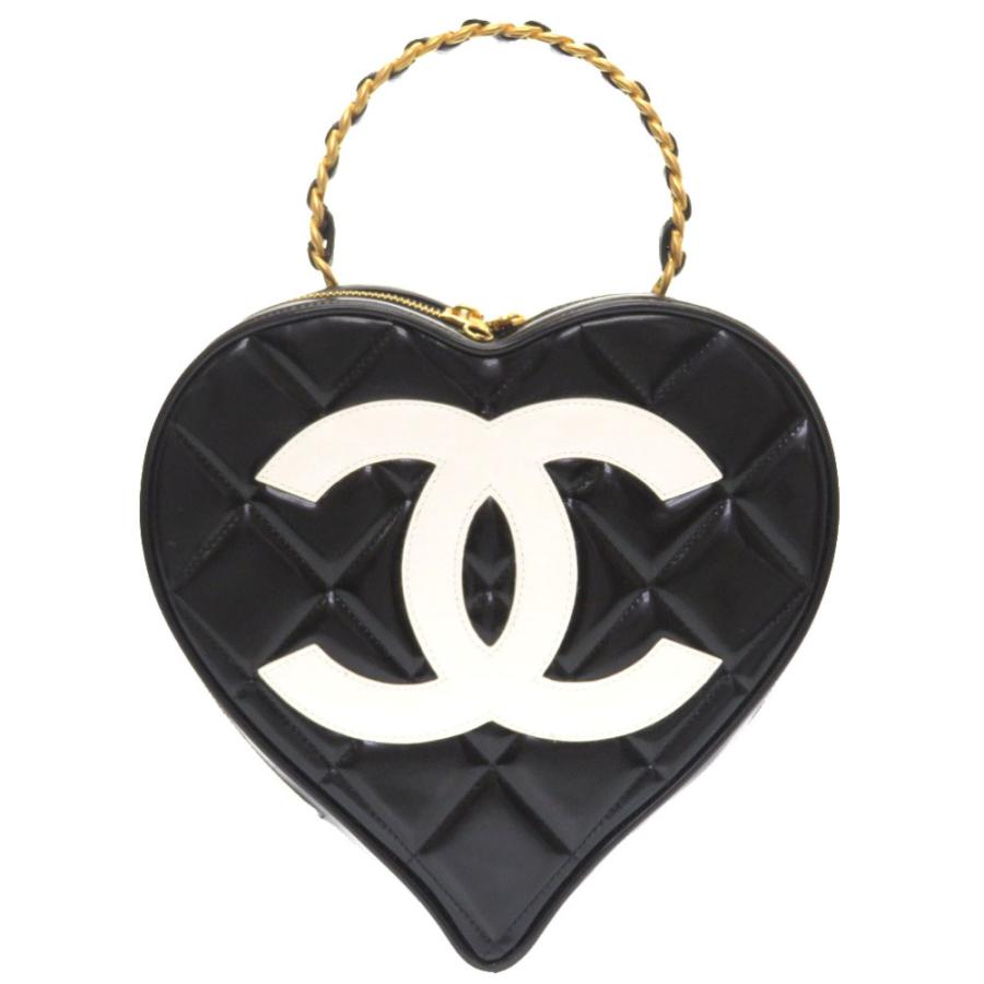 CHANEL 美品 シャネル ハートバニティ マトラッセ 3番台 パテント  