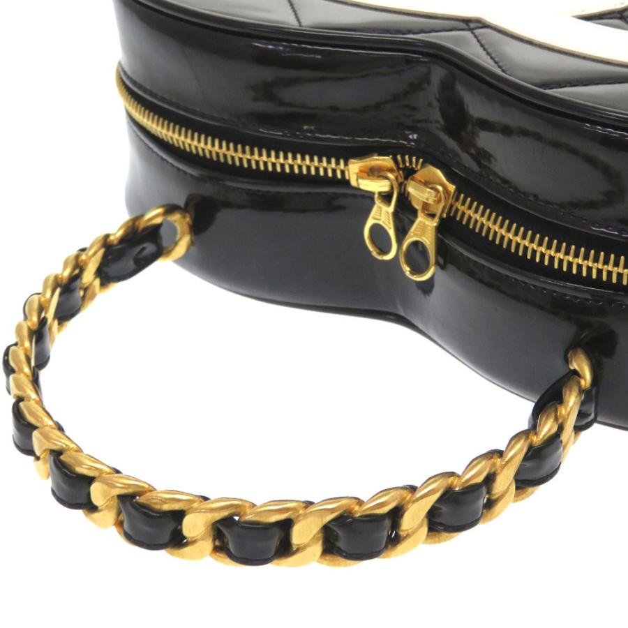 CHANEL 美品 シャネル ハートバニティ マトラッセ 3番台 パテント 