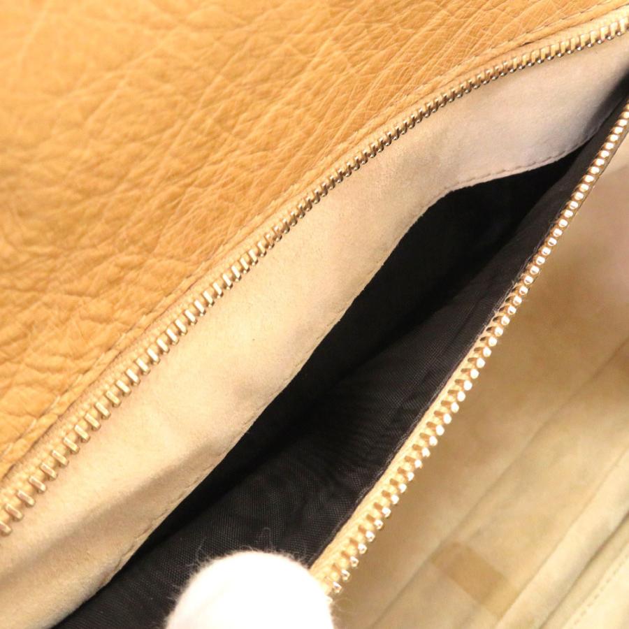 GUCCI（グッチ） 美品 オーストリッチ バンブー ベージュ フリンジ