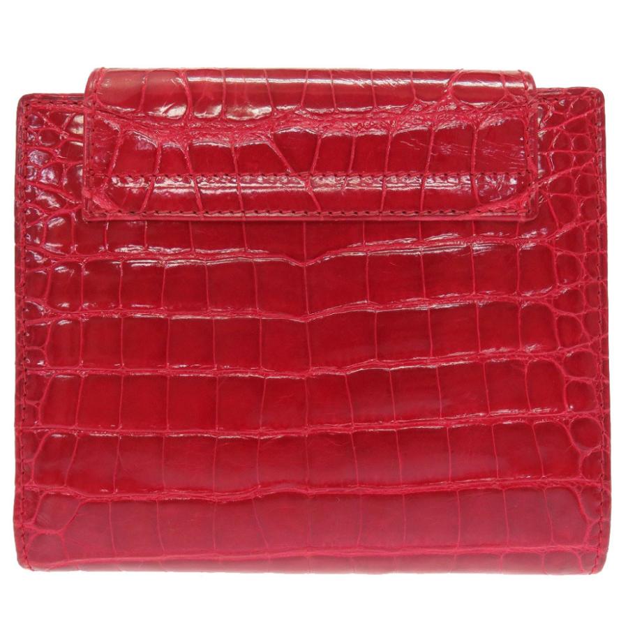 GUCCI 美品 グッチ クロコダイル クロコ レッド 赤 035 0416 GUCCI 美品 グッチ クロコダイル クロコ レッド 赤 035 0416