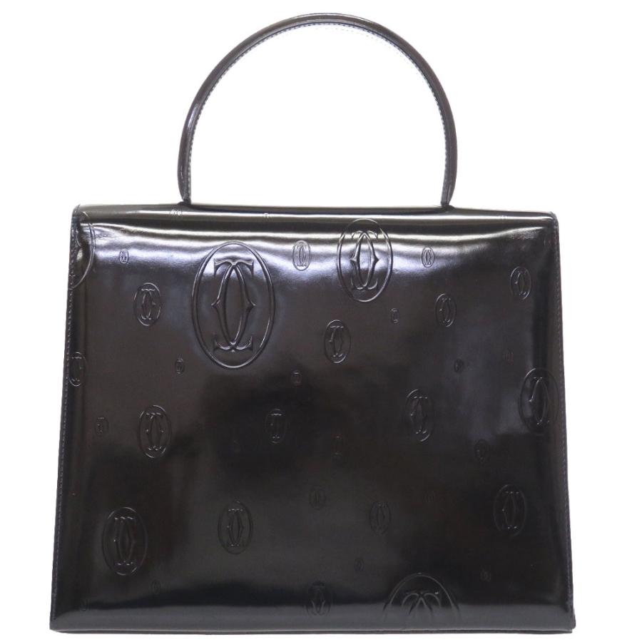 Cartier カルティエ ハッピーバースデー パテントレザー ブラック 