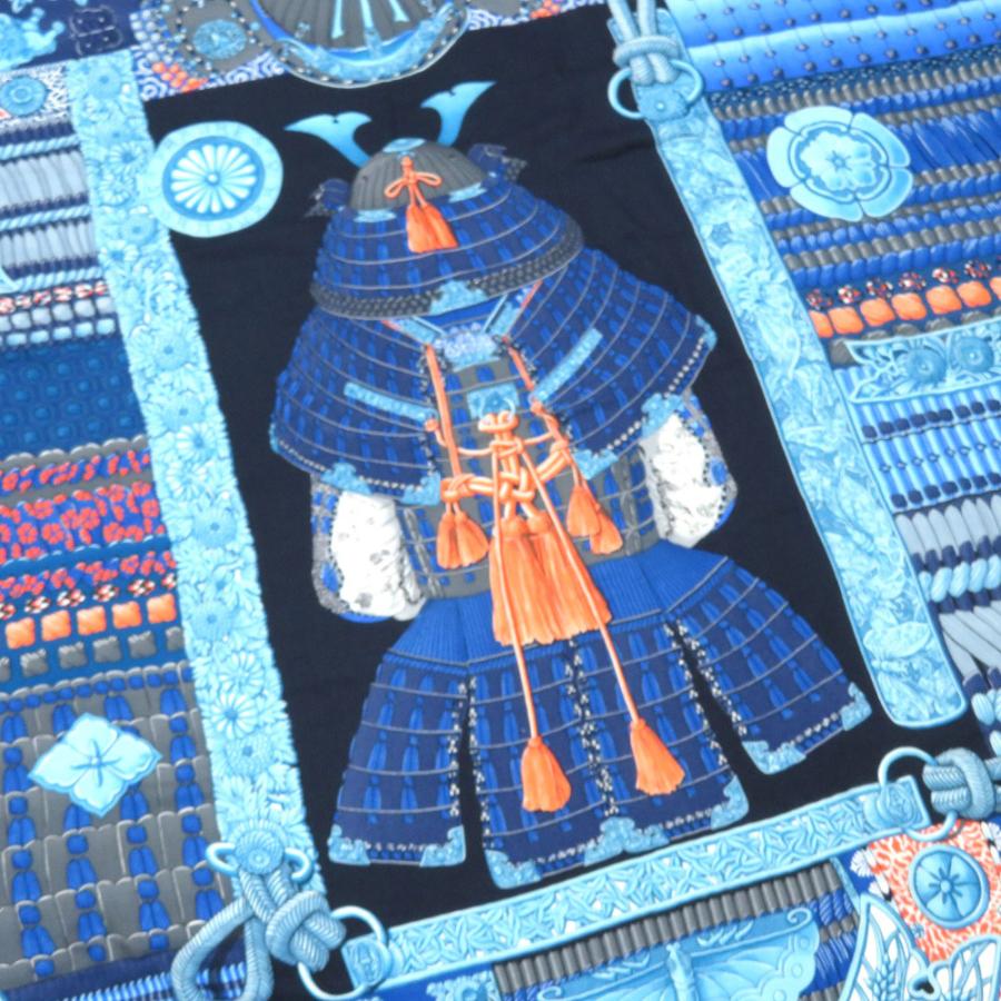HERMES 美品 エルメス カレ140 侍の鎧兜 Parures de Samourais HERMES 美品 エルメス カレ140 侍の鎧兜 Parures de Samourais