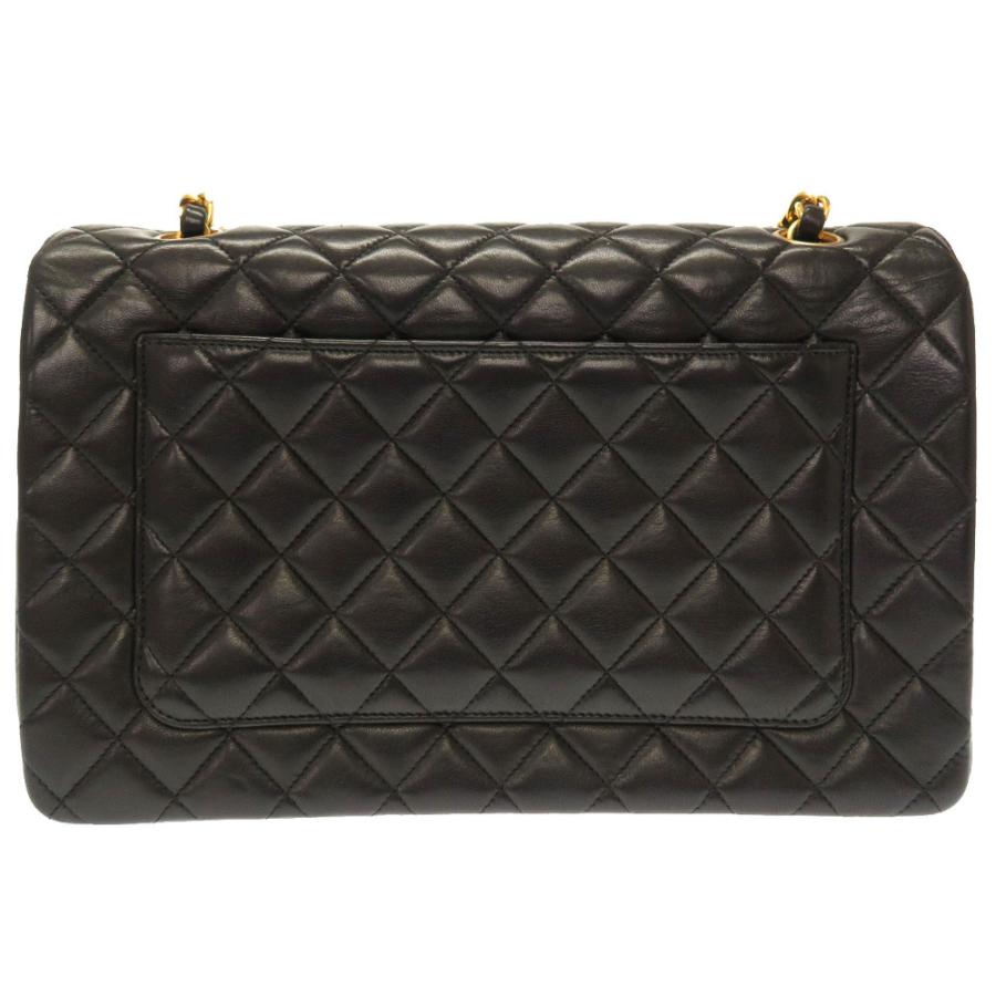 CHANEL 美品 シャネル マトラッセ ラムスキン ブラック 3番台 パリ限定 