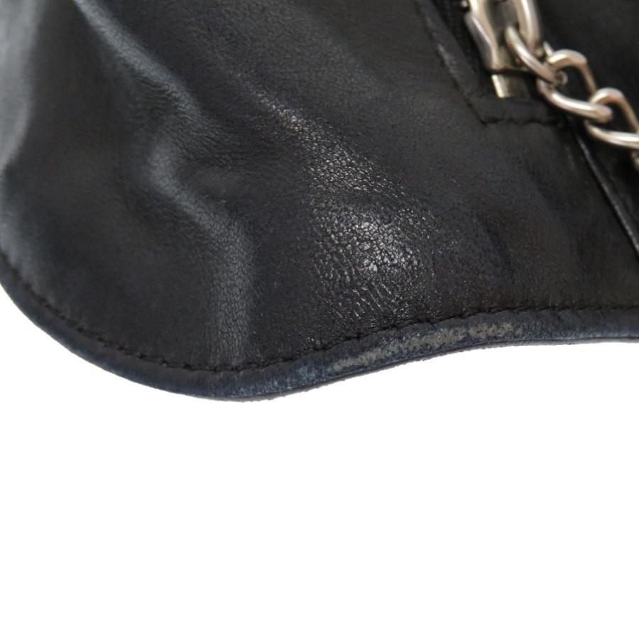 CHANEL 美品 シャネル ジャケットバッグ ラムスキン ブラック CHANEL 美品 シャネル ジャケットバッグ ラムスキン ブラック