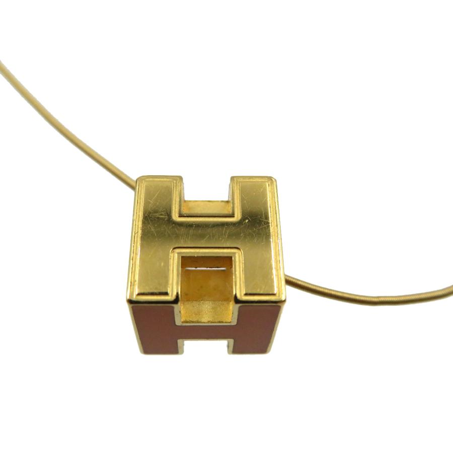 HERMES エルメス カージュドアッシュ Hキューブ メタル オレンジ  