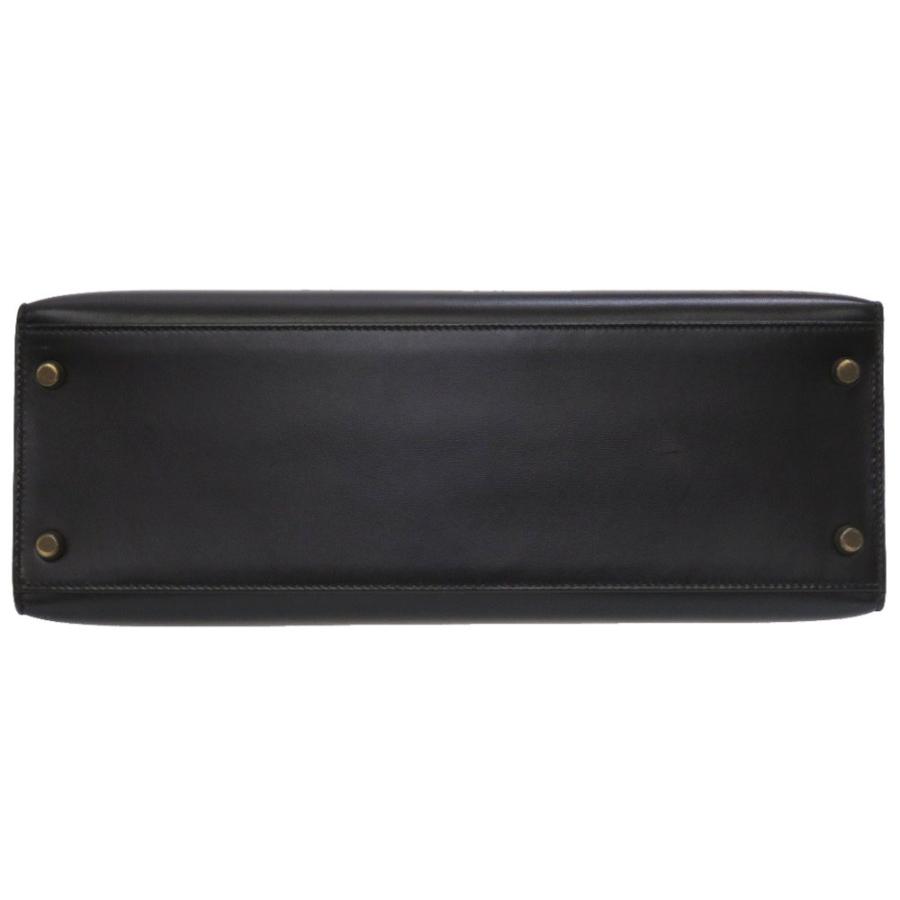 【美品】HERMÈS エルメス ケリー 32 ブラック ゴールド金具 エルメスケリー32 外縫い ブラック ゴールド金具 〇Y刻印(1995
