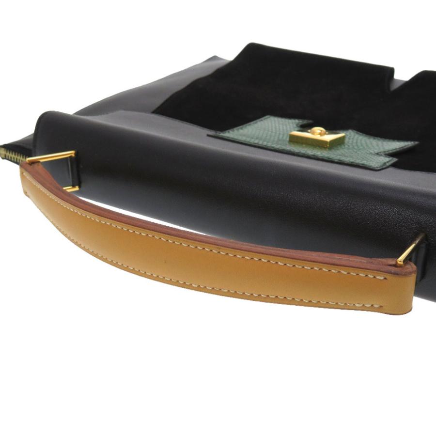 HERMES（エルメス） 新品同様 プレジデント リザード レザー スエード