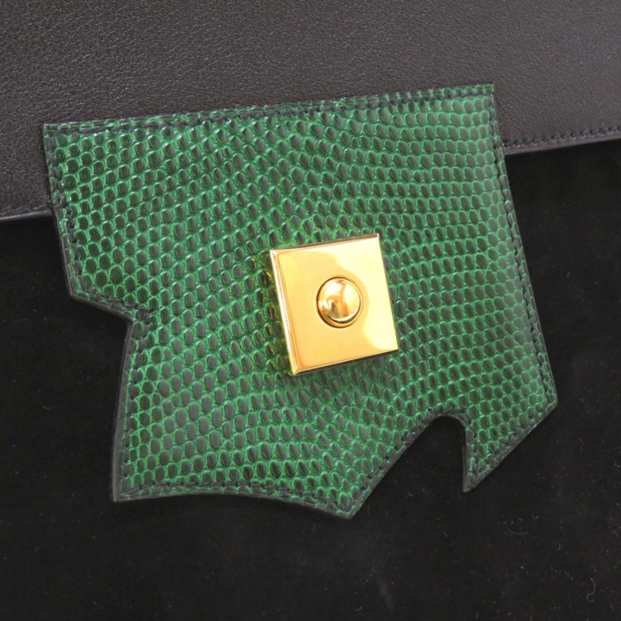 HERMES（エルメス） 新品同様 プレジデント リザード レザー スエード
