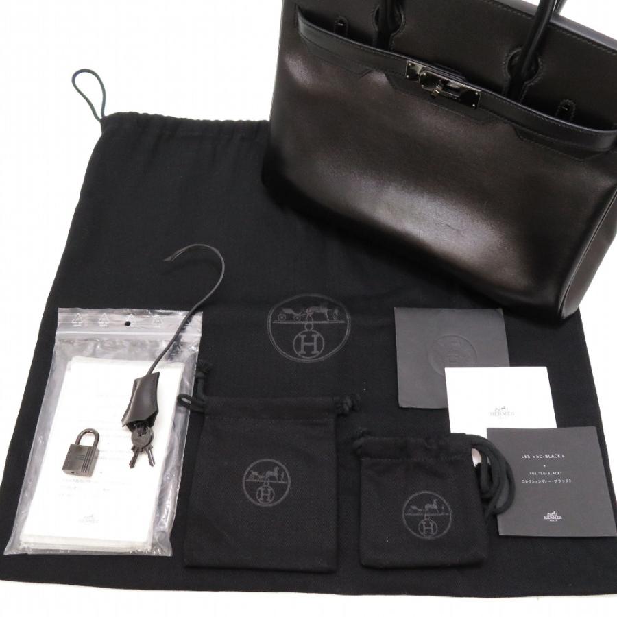 HERMES 新品同様 エルメス バーキン30 ソーブラック ボックスカーフ