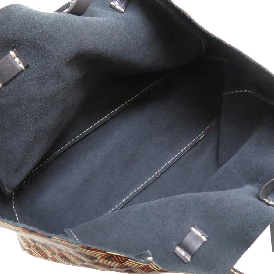 新品同様 モロー パリ モノグラム レザー ブラウン ブラック トート  