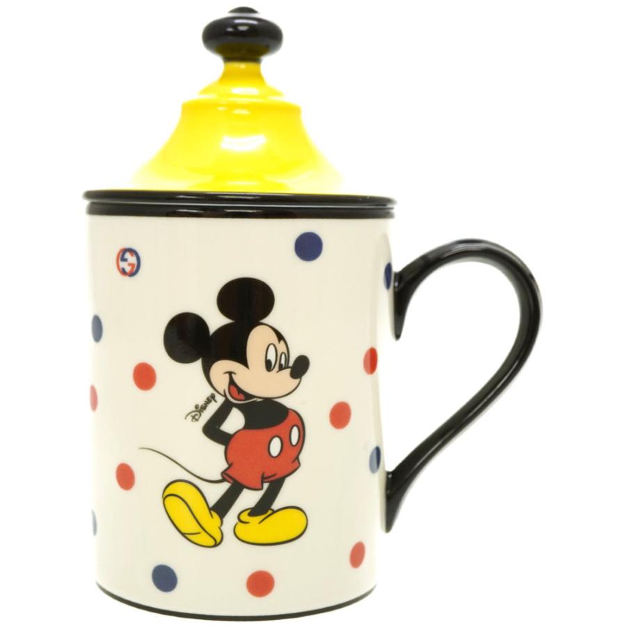 GUCCI - 新品同様 グッチ × ディズニー ミッキー マグカップ 陶器 ホワイト 0010【中古】GUCCI GUCCI 新品同様 グッチ × ディズニー ミッキー マグカップ 陶器
