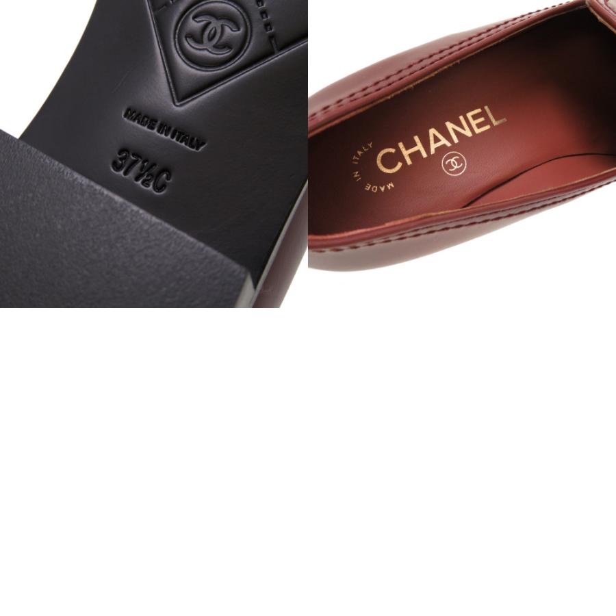 CHANEL 未使用 シャネル ローファー ココマーク G36717 レザー