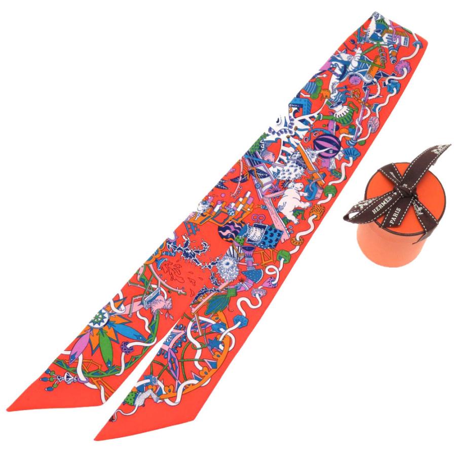 美品　HERMES ツイリー　エルメス Parade ラ フォル パラード HERMES 美品 エルメス ツイリー LA FOLLE PARADE ラ フォル