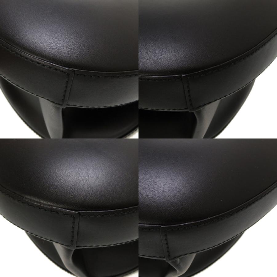 LOEWE 美品 ロエベ 丸型 アナグラム レザー ブラック 2WAY LOEWE 美品 ロエベ 丸型 アナグラム レザー ブラック 2WAY