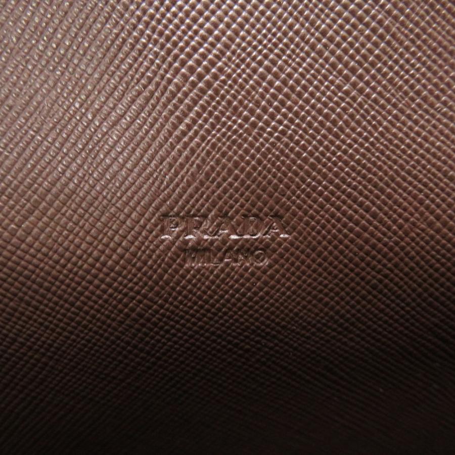 PRADA 未使用 プラダ サフィアーノレザー ブラウン 2M1359 二つ折り 