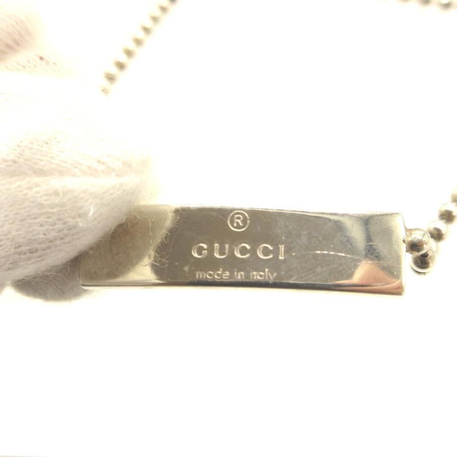 GUCCI（グッチ） 2連 ボールチェーン プレート シルバー925 シルバー