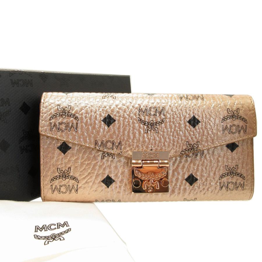 MCM（エムシーエム） 美品 8APA11 レザー シャンパンゴールド チェーン