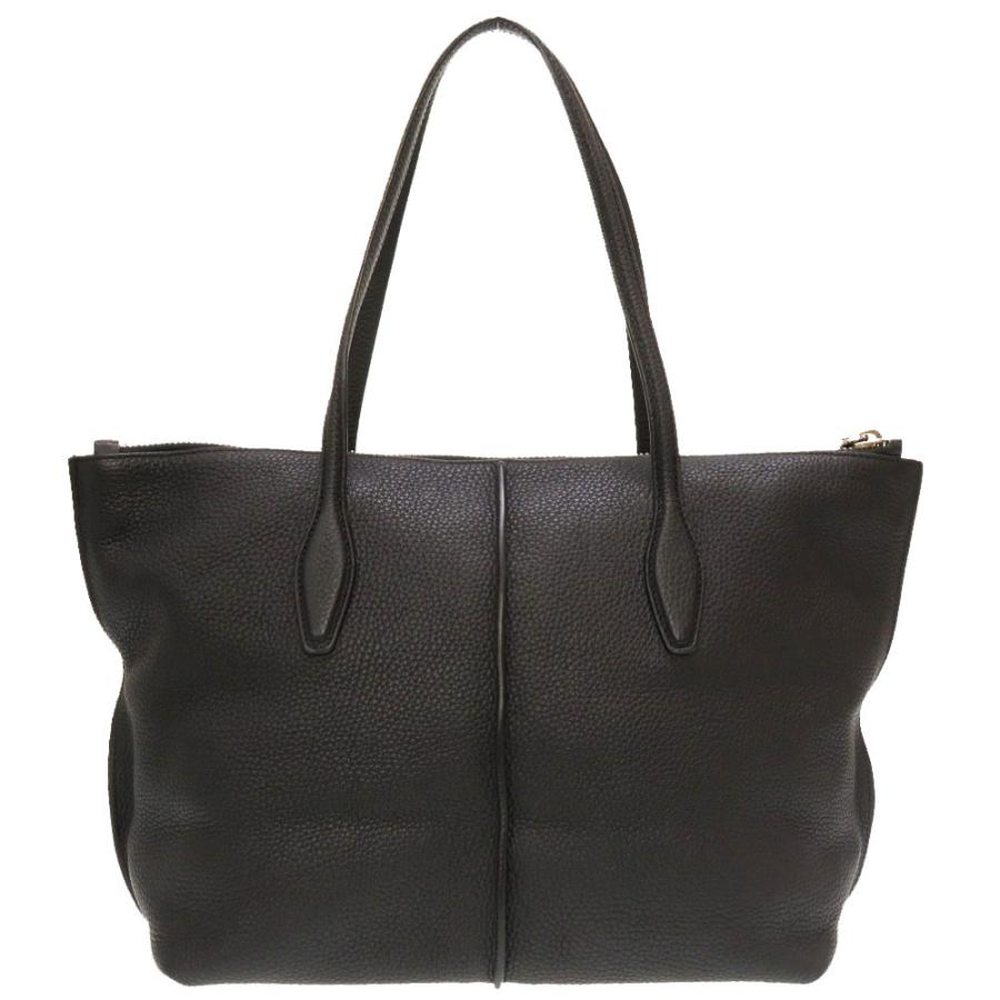 TOD's ジョイ　トートバッグ ブラック　レザー 美品 トッズ ジョイ レザー ブラック トートバッグ バッグ 黒 0258