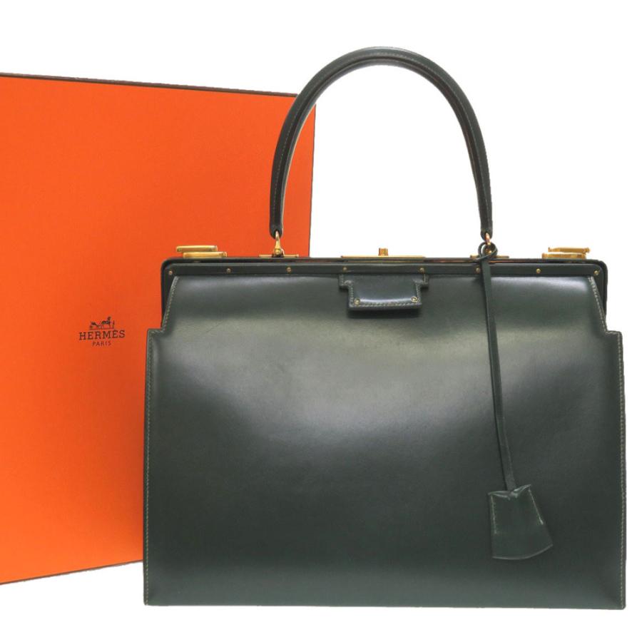 HERMES 美品 エルメス ドクターズバッグ ボックスカーフ HERMES 美品 エルメス ドクターズバッグ ボックスカーフ