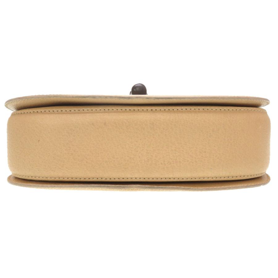 GUCCI（グッチ） 美品 バンブー レザー ベージュ ゴールド金具 2WAY