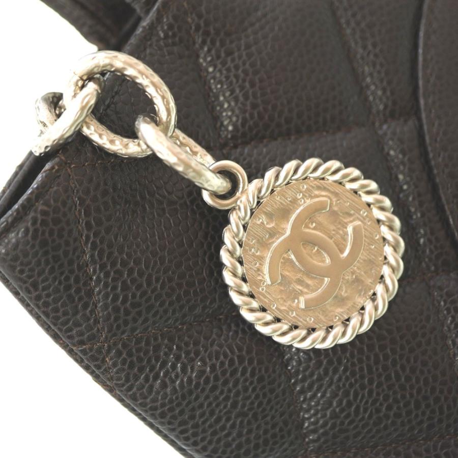 シャネル 復刻トート キャビアスキン ブラウン バッグ 0153 CHANEL_5