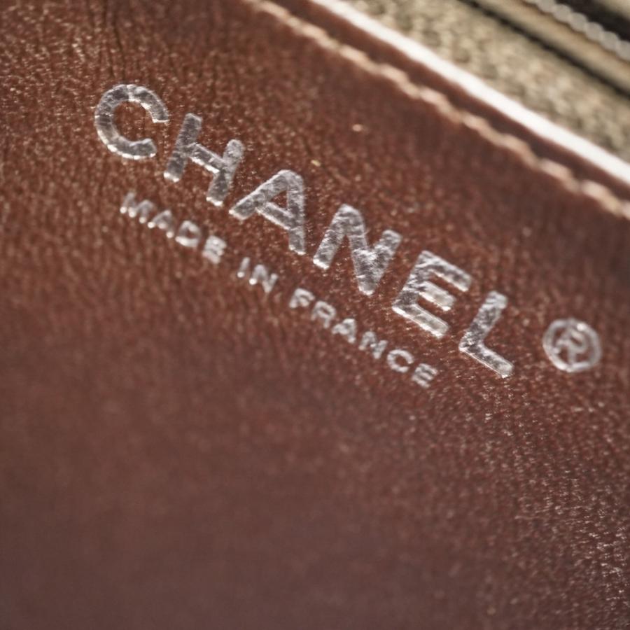 シャネル 復刻トート キャビアスキン ブラウン バッグ 0153 CHANEL_7