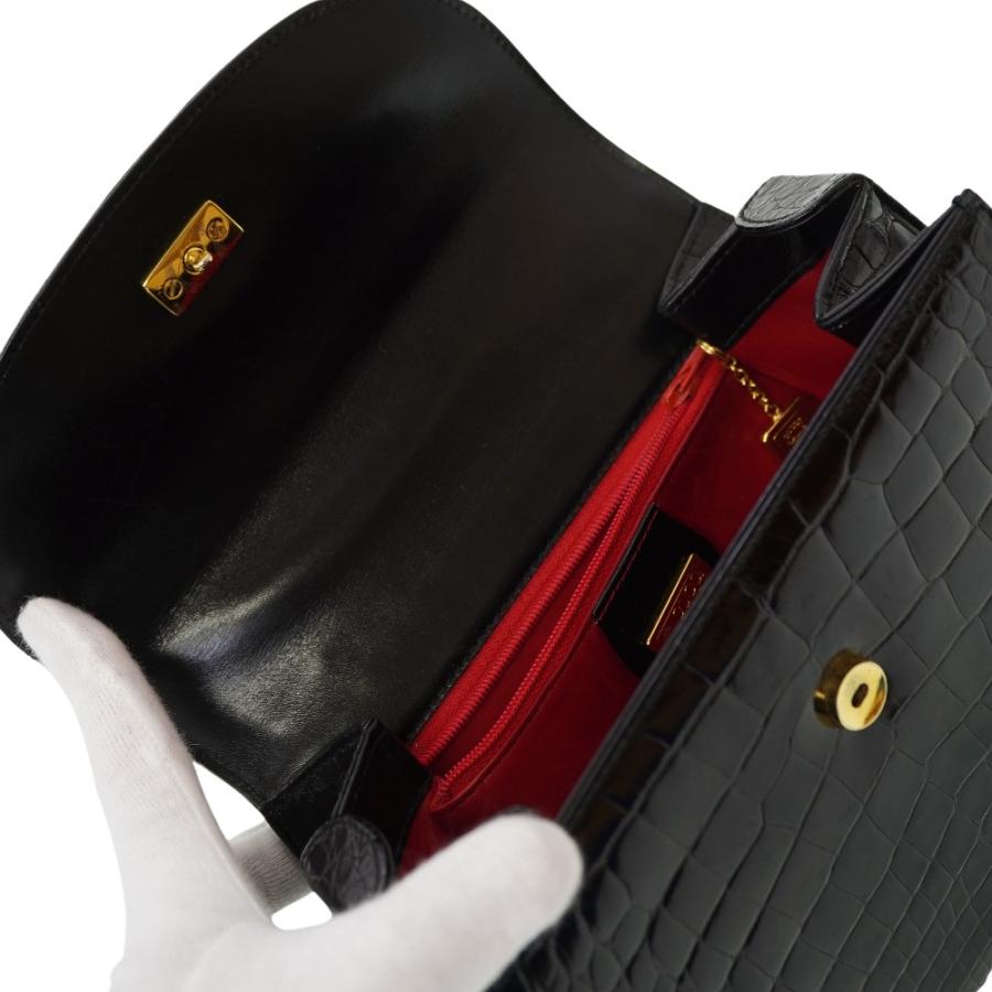 GUCCI（グッチ） クロコ ヴィンテージ ハンドバッグ クロコダイル