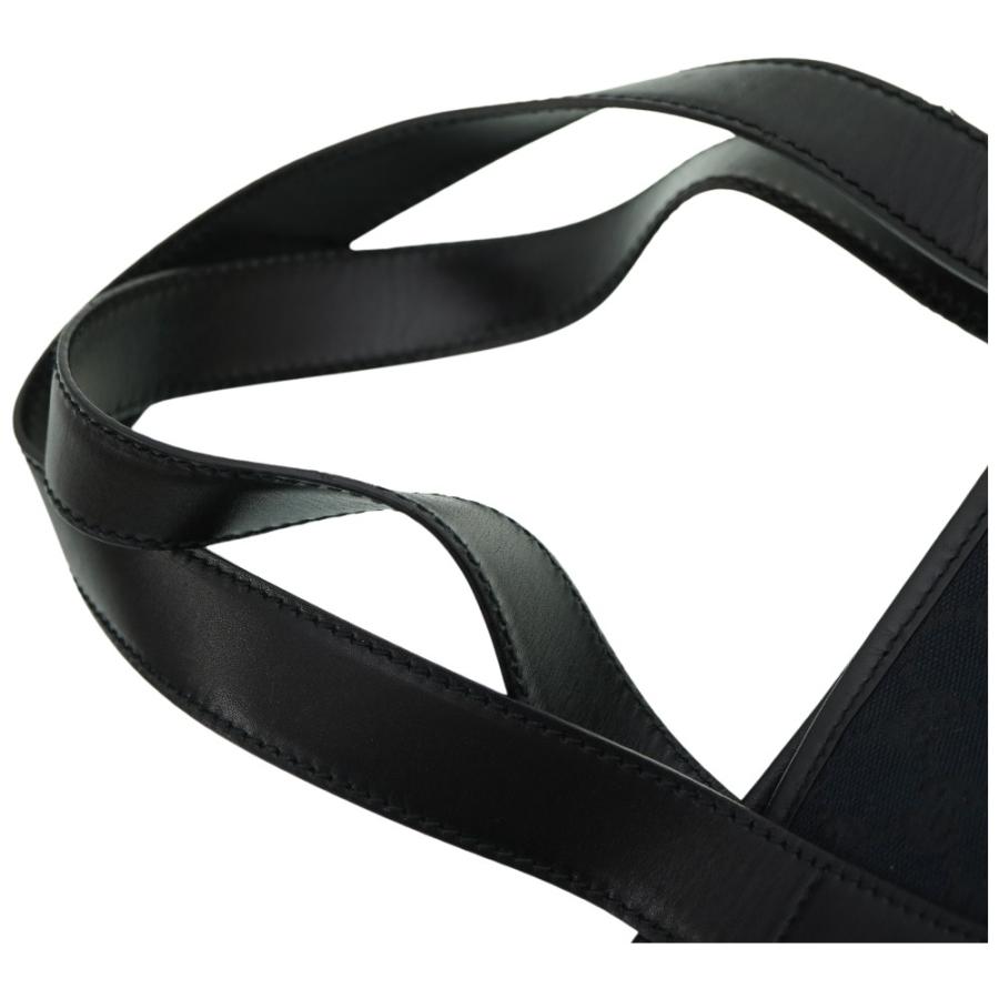 GUCCI 美品 グッチ GGキャンバス トートバッグ 145971 ブラック