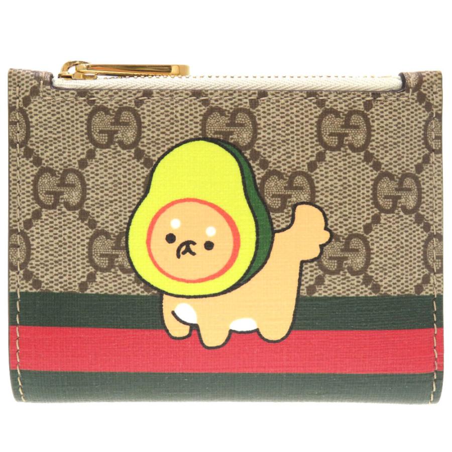 GUCCI 新品同様 グッチ コンパクトウォレット 736758 アニマルプリント 