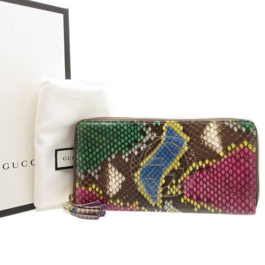 GUCCI（グッチ） 美品 ソーホー 308004 パイソン マルチカラー