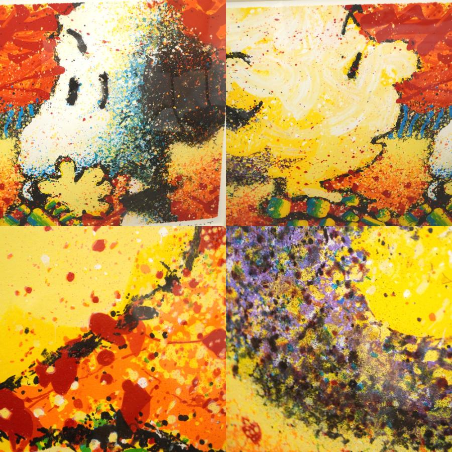 TOM EVERHART トムエバハート リトグラフ スヌーピー　大型　美品 美品 トム・エバハート DOG BREATH スヌーピー リトグラフ 絵画 絵