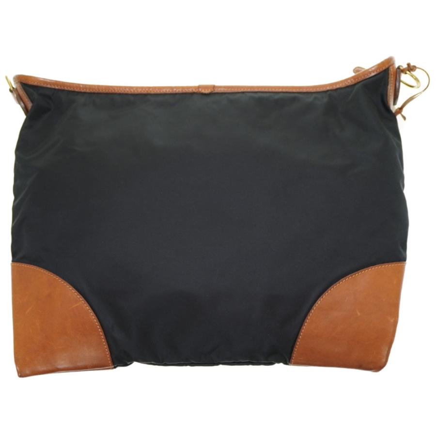 フェリージ ナイロン/レザー ショルダーバッグ ブラック 黒 0180  