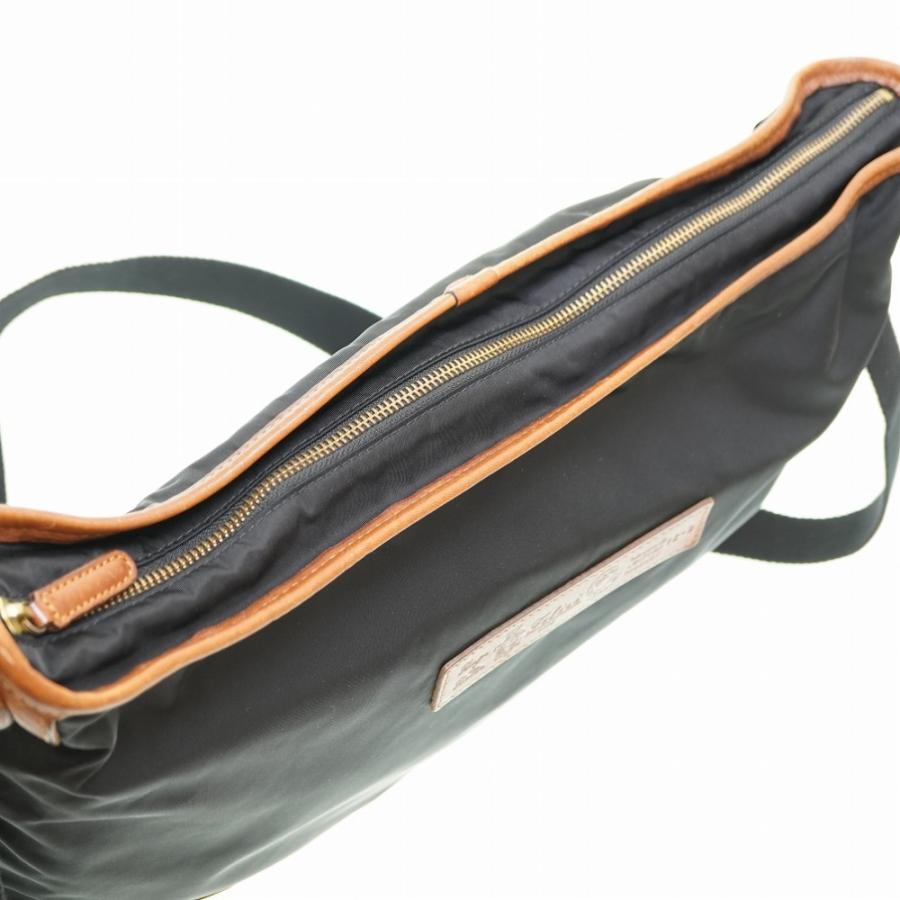 フェリージ ナイロン/レザー ショルダーバッグ ブラック 黒 0180  