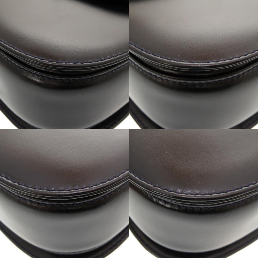 GUCCI 美品 グッチ バンブー レザー ネイビー 000 2046 0188