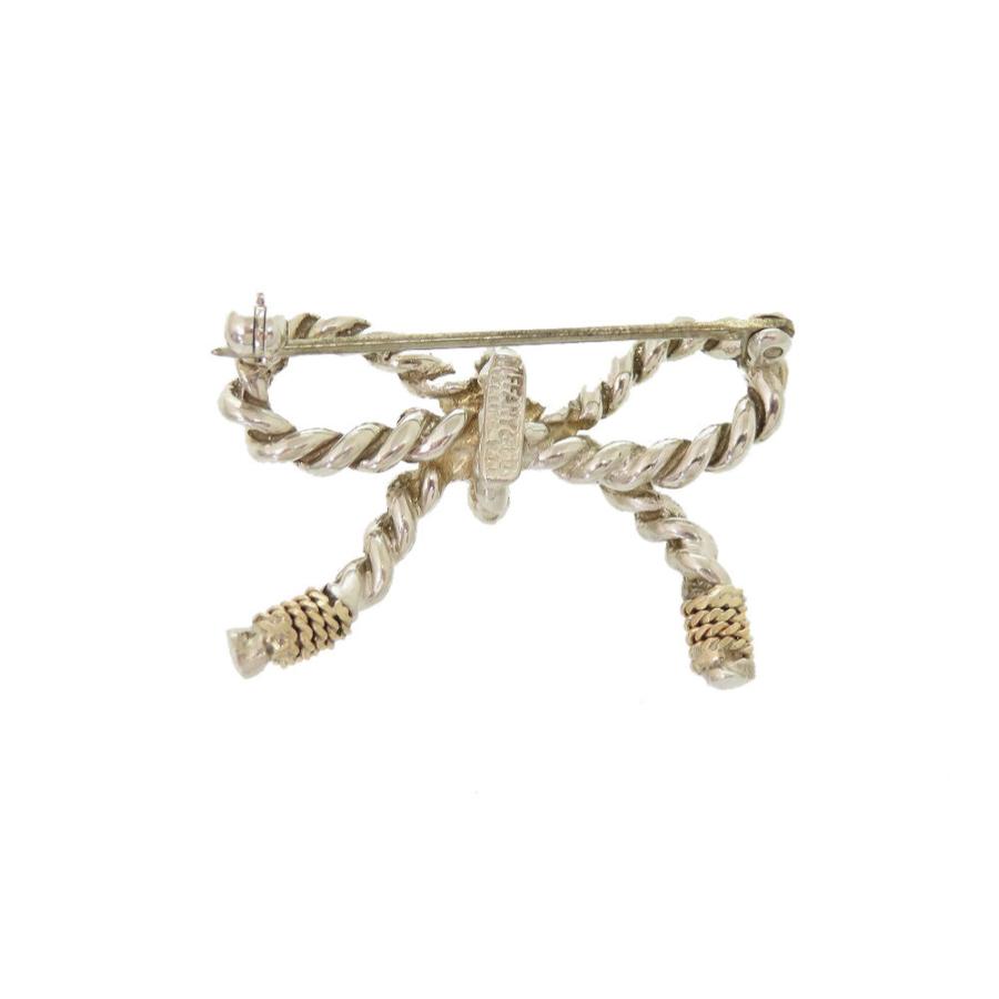 美品 TIFFANY&Co. ティファニー ツイスト リボン ブローチ コンビ TIFFANY&Co.（ティファニー） 美品 ツイスト リボン ブローチ シルバー