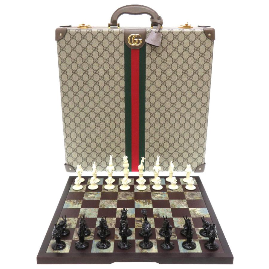 GUCCI 新品同様 グッチ チェスボード 670276 GGスプリーム GUCCI 新品同様 グッチ チェスボード 670276 GGスプリーム