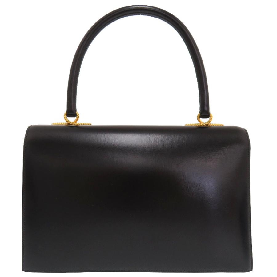 HERMES 美品 エルメス コルドリエール ボックスカーフ ブラック  