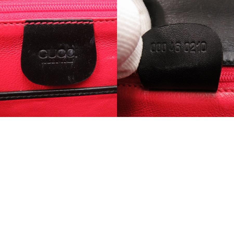 GUCCI（グッチ） レディロック レザー ブラック ゴールド金具 000 46