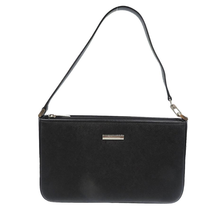BURBERRY 未使用 バーバリー YM4017BH09 レザー シルバー金具 ブラック 