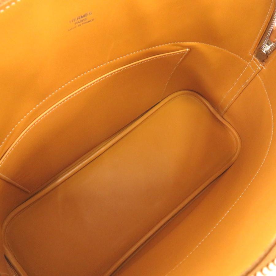 エルメス ボリード31 □G刻印 2003年製 ナチュラル シャモニー シルバー金具 ショルダーバッグ ハンドバッグ ブラウン 中古 送料無料 HERMES（エルメス） 美品 ボリード31 ヴォーシャモニー ナチュラル