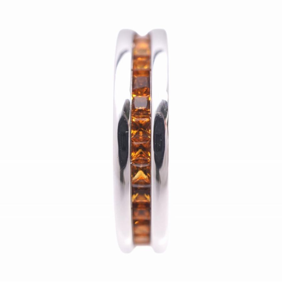 BVLGARI ブルガリ B-ZERO1 シトリン K18WG リング #51 ホワイト