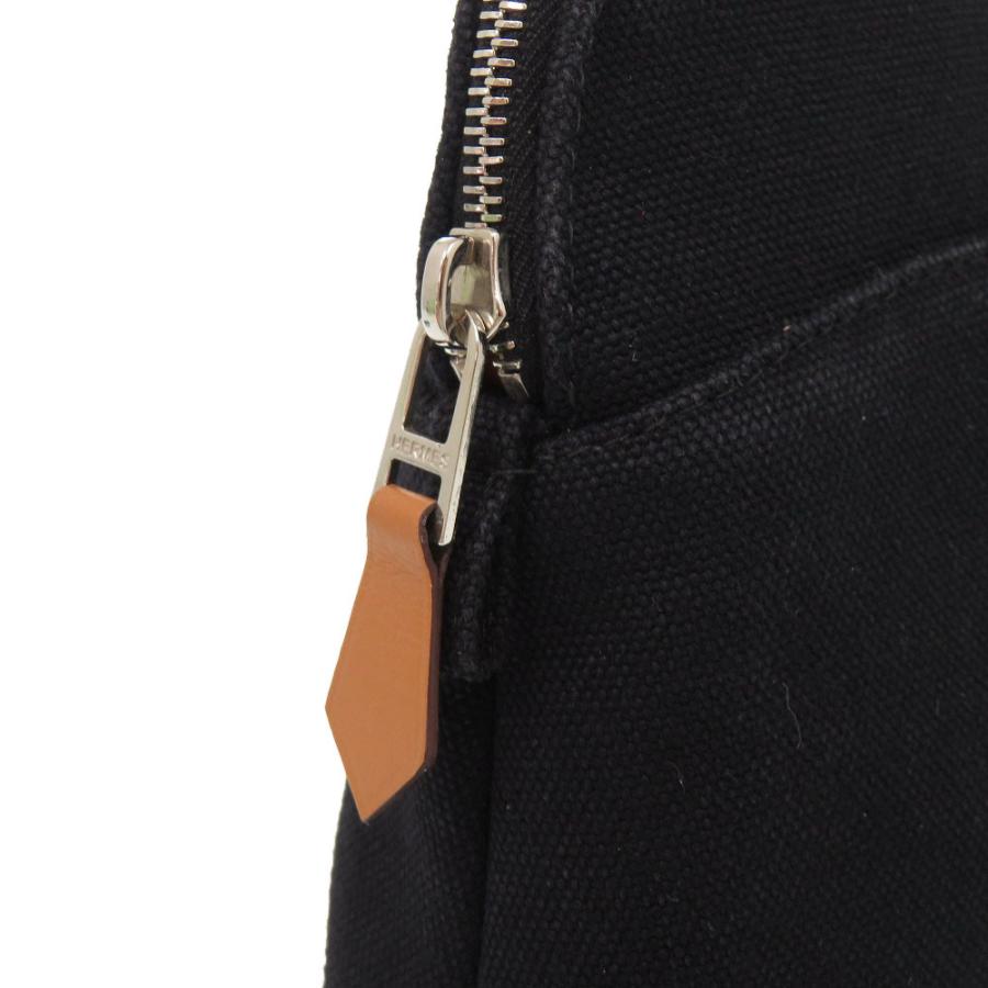 HERMES（エルメス） ボリードポーチ 20 PM キャンバス ブラック バッグ