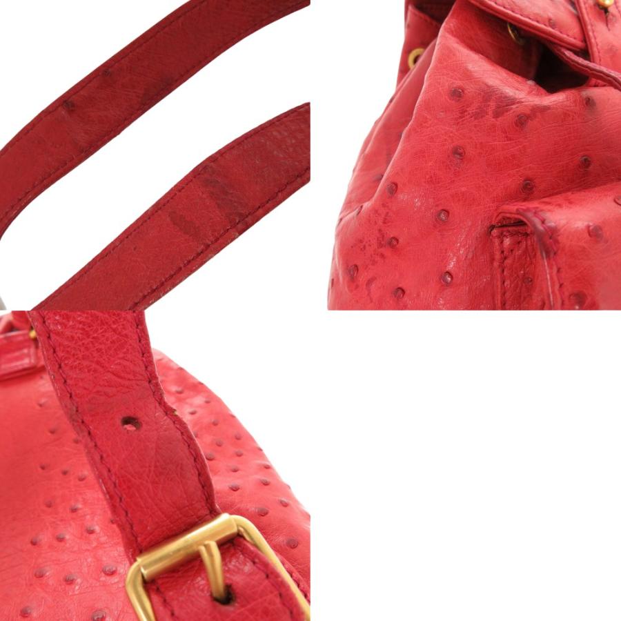 グッチ バンブー オーストリッチ バックパック リュック レッド デイパック 0679 GUCCI_9