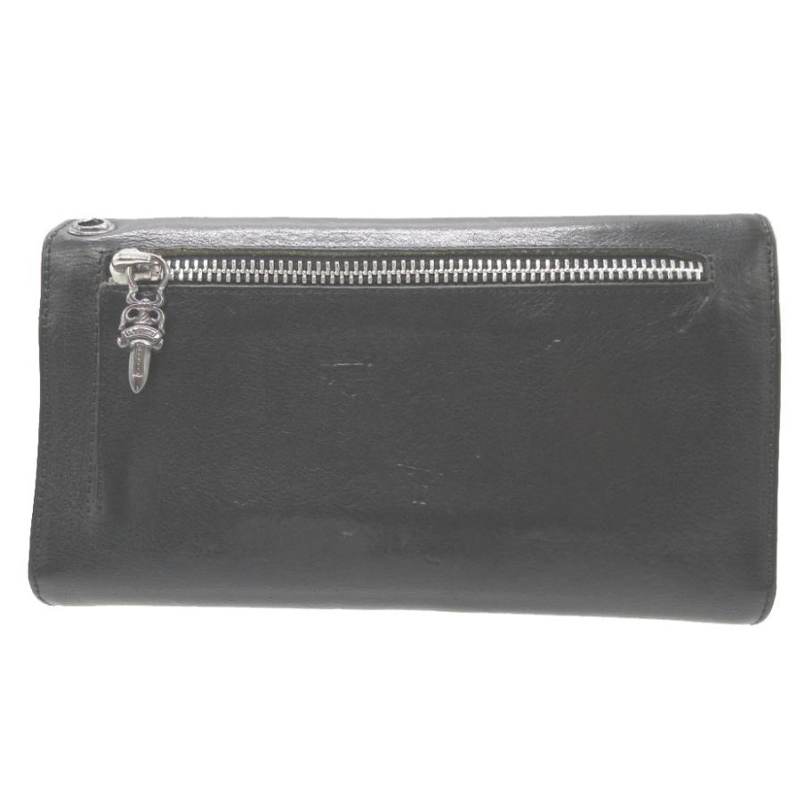 美品 クロムハーツ WAVE WALLET ウェーブウォレット レザー 美品 クロムハーツ WAVE WALLET ウェーブウォレット レザー