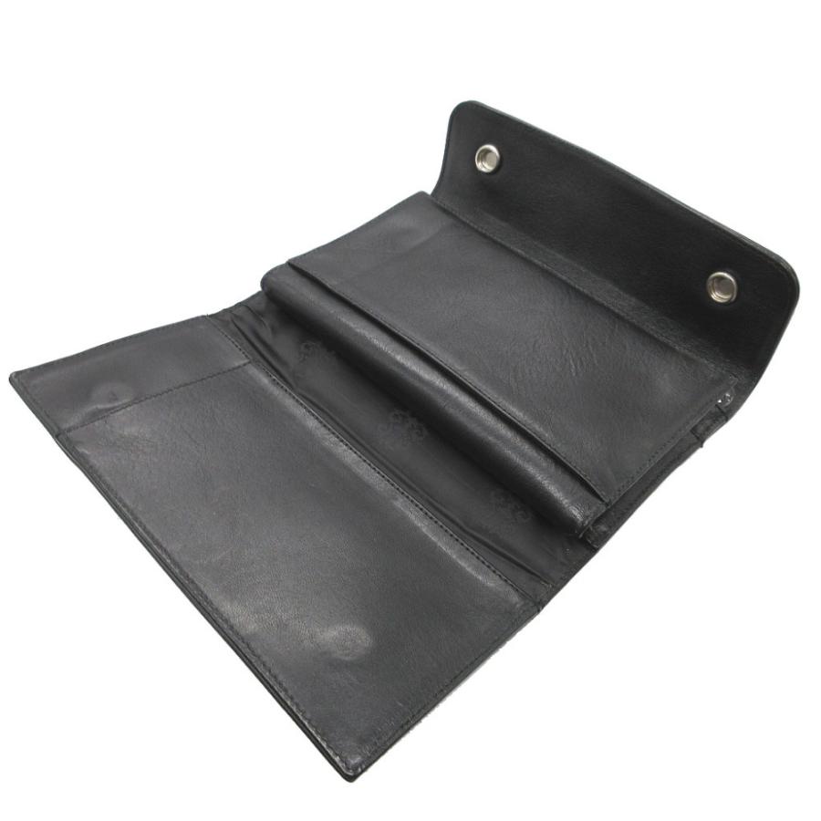 美品 クロムハーツ WAVE WALLET ウェーブウォレット レザー 美品 クロムハーツ WAVE WALLET ウェーブウォレット レザー