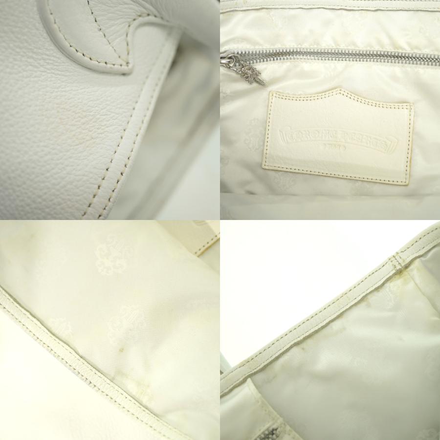 クロムハーツ FSトート トートバッグ レザー ホワイト 白 1376 CHROME