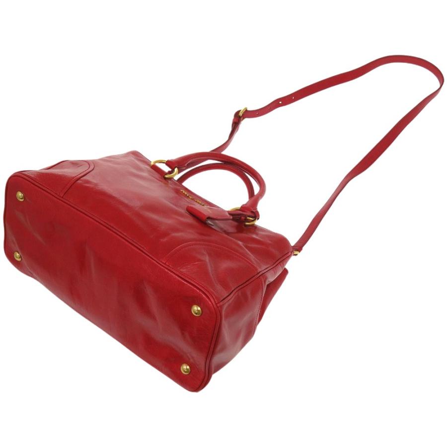 miu 美品 ミュウミュウ ヴィッテロシャイン ハンドバッグ 2WAY 