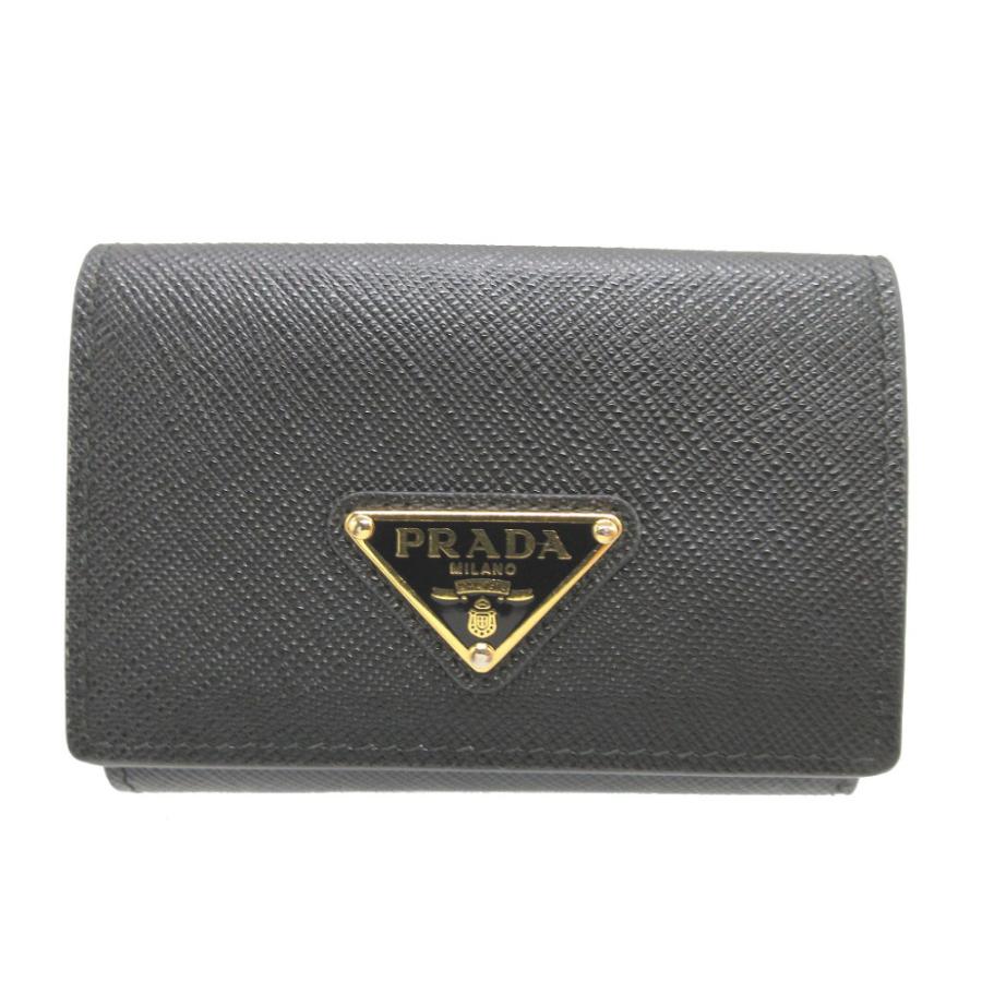 PRADA 未使用 プラダ 1MH042 コンパクトウォレット サフィアーノレザー 