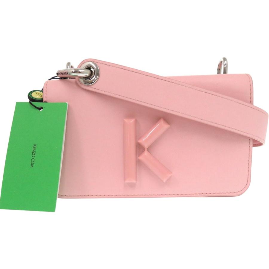 KENZO（ケンゾー） 新品同様 Kandy ロゴプレート クロスボディバッグ 