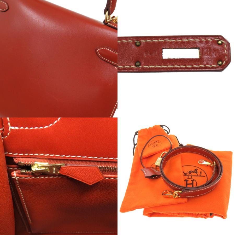 HERMES 美品 エルメス ケリー28 外縫い 京刺繍 着物 ボックスカーフ